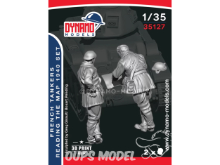 Dynamo models figurine 35127 Equipage de char Français 1940 lisant une carte Set de 2 figurines 1/35