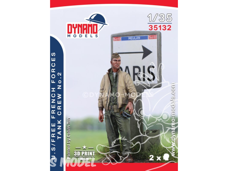 Dynamo models figurine 35132 Tankiste Forces Françaises libres / U.S. No.2 1/35 Dynamo models figurine 35132 Tankiste Forces Françaises libres / U.S. No.2 1/35