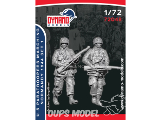Dynamo models figurine 72048 Parachutistes US Normandie 1944 en marche Set 1 1/72