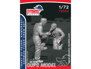 Dynamo models figurine 72054 "Hast du feuer Kamarad" Equipage de Tigre Set de 2 figurines 1/72
