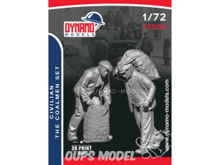 Dynamo models figurine 72056 Civil - Charbonnier Set de 2 figurines 1/72
