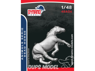 Dynamo models figurine 48A06 Cheval mort 1/48
