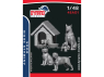Dynamo models figurine 48A01 Famille de chiens 1/48
