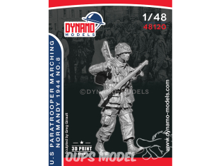 Dynamo models figurine 48120 Parachutiste US Normandie 1944 en marche No.8 1/48 Dynamo models figurine 48120 Parachutiste US Normandie 1944 en marche No.8 1/48