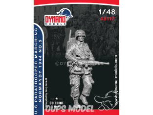 Dynamo models figurine 48117 Parachutiste US Normandie 1944 en marche No.5 1/48 Dynamo models figurine 48117 Parachutiste US Normandie 1944 en marche No.5 1/48