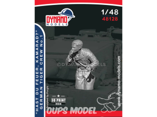 Dynamo models figurine 48128 "Hast du feuer Kamarad" Tankiste Allemand Tigre No.1 1/48