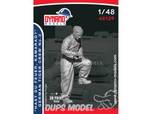 Dynamo models figurine 48129 "Hast du feuer Kamarad" Tankiste Allemand Tigre No.2 1/48