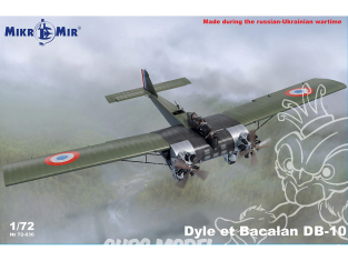 MikroMir maquette 72-030 Dyle et Bacalan DB-10 1/72