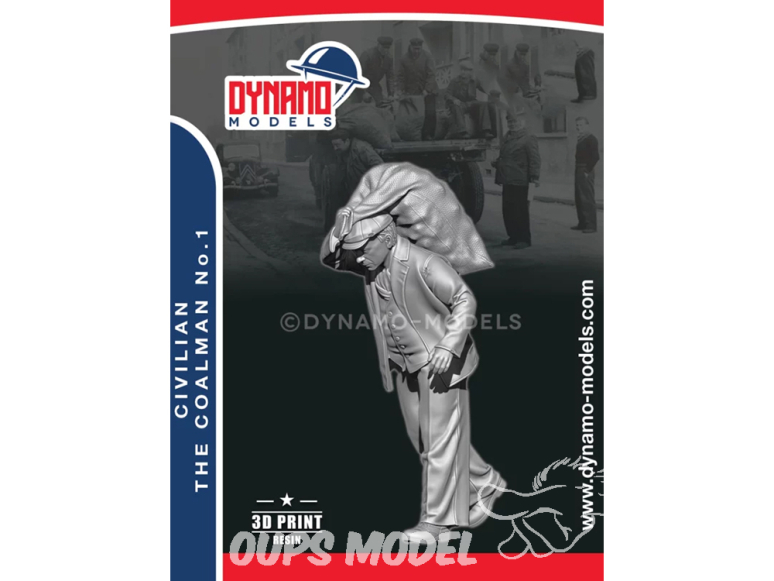 Dynamo models figurine 48134 Civil - Charbonnier No.1 1/48