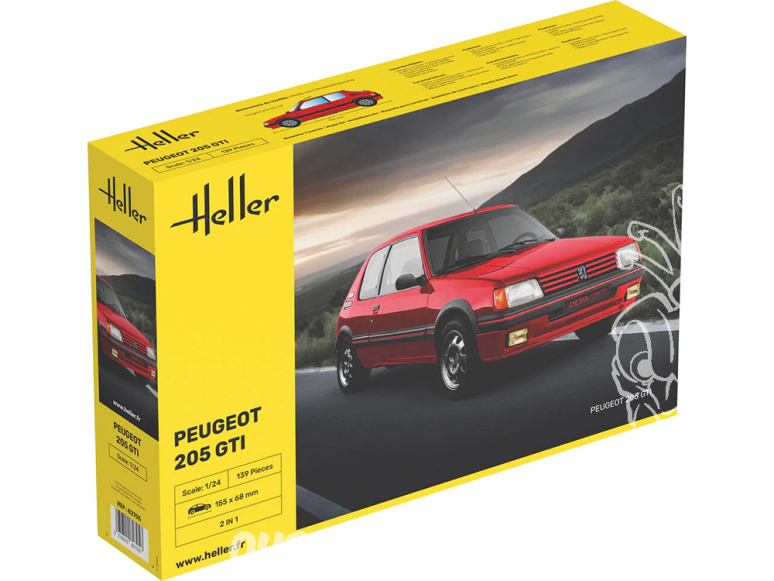 Heller maquette voiture 82705 Peugeot 205 GTI 1/24
