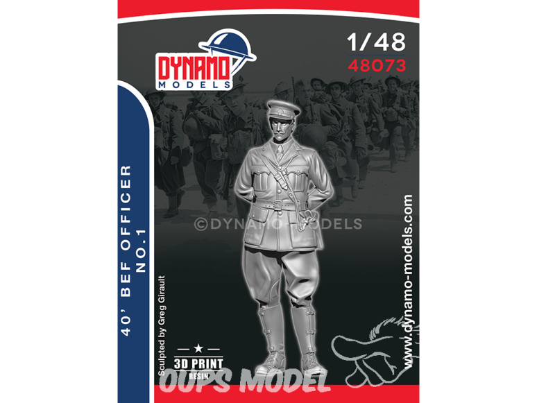 Dynamo models figurine 48073 Officier BEF 1940 1/48