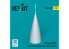 ResKit avion RSU32-0147 Cône de nez Mirage 2000C pour kit Kitty Hawk imprimé en 3D 1/32