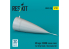 ResKit avion RSU32-0233 Cône de nez Mirage 2000B pour kit Kitty Hawk imprimé en 3D 1/32