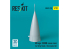 ResKit avion RSU32-0233 Cône de nez Mirage 2000B pour kit Kitty Hawk imprimé en 3D 1/32