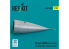ResKit avion RSU32-0206 Cône de nez Mirage 2000N pour kit Kitty Hawk imprimé en 3D 1/32