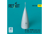 ResKit avion RSU32-0206 Cône de nez Mirage 2000N pour kit Kitty Hawk imprimé en 3D 1/32