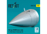 ResKit avion RSU32-0165 Cône de nez Mirage 2000D pour kit Kitty Hawk imprimé en 3D 1/32