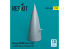 ResKit avion RSU32-0165 Cône de nez Mirage 2000D pour kit Kitty Hawk imprimé en 3D 1/32
