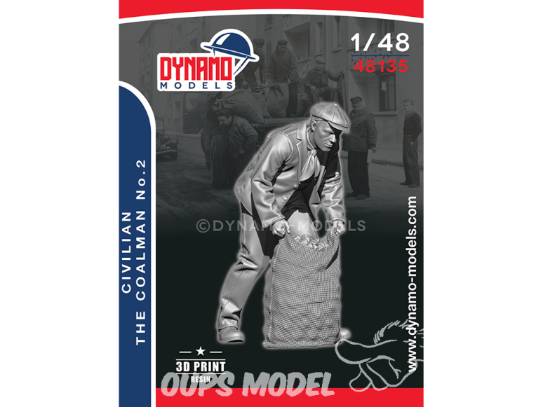 Dynamo models figurine 48135 Civil - Charbonnier No.2 1/48