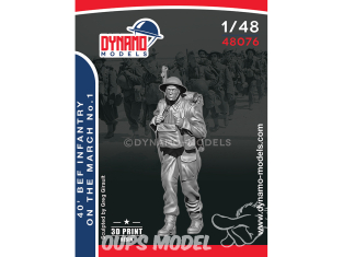 Dynamo models figurine 48076 Fantassin d'infanterie en marche BEF 1940 No.1 1/48