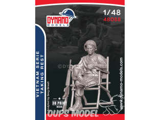 Dynamo models figurine 48088 Vietnam Soldat en pause 1/48