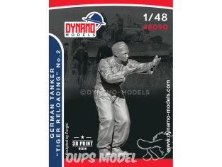 Dynamo models figurine 48090 Tankiste Allemand "Rechargement de Tigre" No.2 1/48