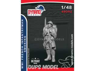 Dynamo models figurine 48092 Fantassin au repos Français WWI No.1 1/48