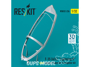 ResKit amelioration RSU32-0226 Canopy ouvert maquette Trumpeter F-35A/C Lightning II (impression 3D) 1/32