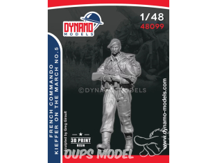 Dynamo models figurine 48099 Commando Kieffer Français en marche WWII No.5 1/48