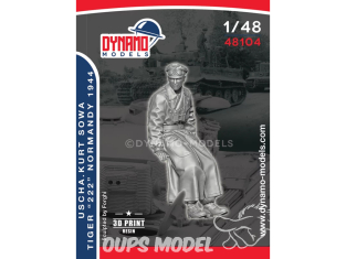 Dynamo models figurine 48104 Tankiste Waffen SS Uscha Kurt Sowa Tigre "222" Normandie 1944 No.1 1/48