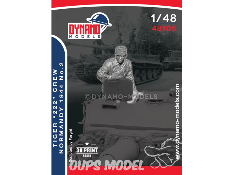 Dynamo models figurine 48105 Tankiste Waffen SS Tigre "222" Normandie 1944 No.2 1/48
