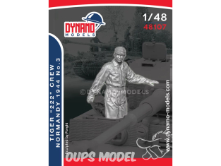Dynamo models figurine 48107 Tankiste Waffen SS Tigre "222" Normandie 1944 No.3 1/48