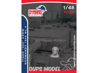 Dynamo models figurine 48108 Tankiste Waffen SS Tigre "222" Normandie 1944 No.4 1/48