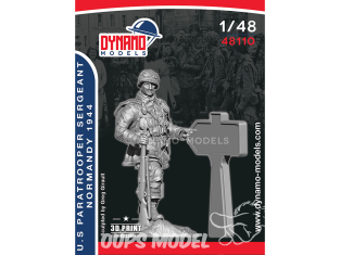 Dynamo models figurine 48110 Sergent parachutiste U.S. Normandie 1944 1/48