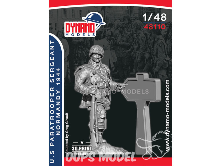 Dynamo models figurine 48110 Sergent parachutiste U.S. Normandie 1944 1/48