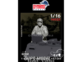Dynamo models figurine 16022 Tankiste Allemand de Tigre II "300" 3.S.Pz.Abt 503 Artilleur - G. Heider 1/16