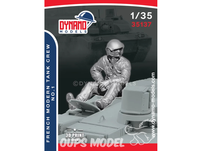 Dynamo models figurine 35137 Tankiste Français moderne No.1 1/35