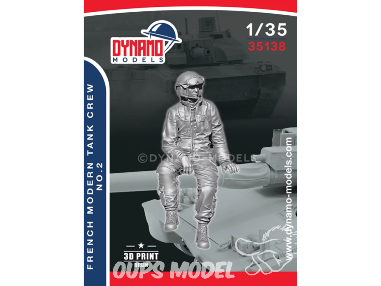 Dynamo models figurine 35138 Tankiste Français moderne No.2 1/35