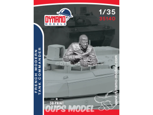 Dynamo models figurine 35140 Commandant de char Français moderne 1/35