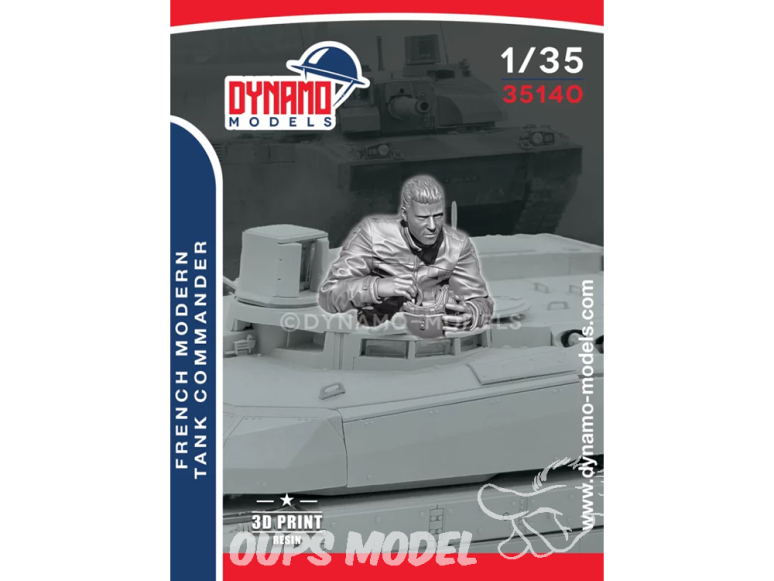 Dynamo models figurine 35140 Commandant de char Français moderne 1/35