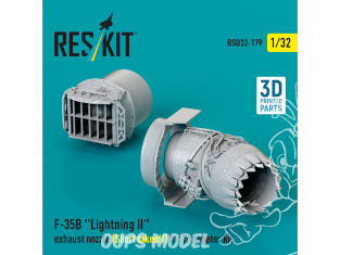 ResKit amelioration RSU32-0179 Tuyère d'échappement du F-35B Lightning II décollage court kit Trumpeter 1/32