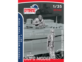 Dynamo models figurine 35142 Equipage de char Français moderne Set 2 de 2 figurines 1/35