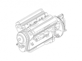 CMK kit amelioration 7231 ROLLS ROYCE MERLIN MK.45/46 MOTEUR AVIONS BRITANNIQUES 2E GM 1/72