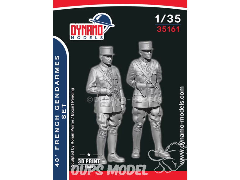 Dynamo models figurine 35161 Gendarmes Français 1940 Set de 2 figurines 1/35