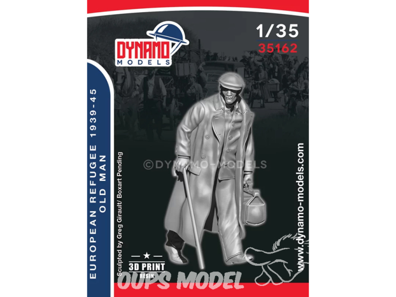 Dynamo models figurine 35162 Réfugié Européen 1939 - 1945 - L'homme âgé 1/35