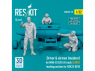 ResKit Figurine RSF32-0079 Chariot élévateur moderne MHU-83 D/E conducteur et aviateur, position de chargement inférieure 1/32