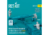 ResKit Figurine RSF32-0079 Chariot élévateur moderne MHU-83 D/E conducteur et aviateur, position de chargement inférieure 1/32