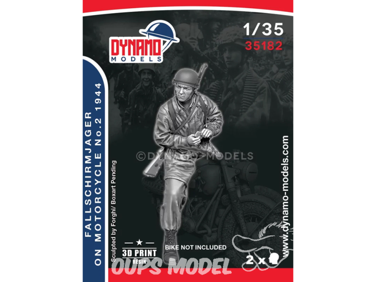 Dynamo models figurine 35182 Fallschirmjager Motard No.2 1944 1/35