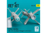 ResKit kit RS32-0509 Missiles Python 3 4 pièces imprimés en 3D 1/32