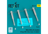 ResKit kit RS32-0549 Missiles Matra MICA-IR 4 pièces imprimés en 3D 1/32